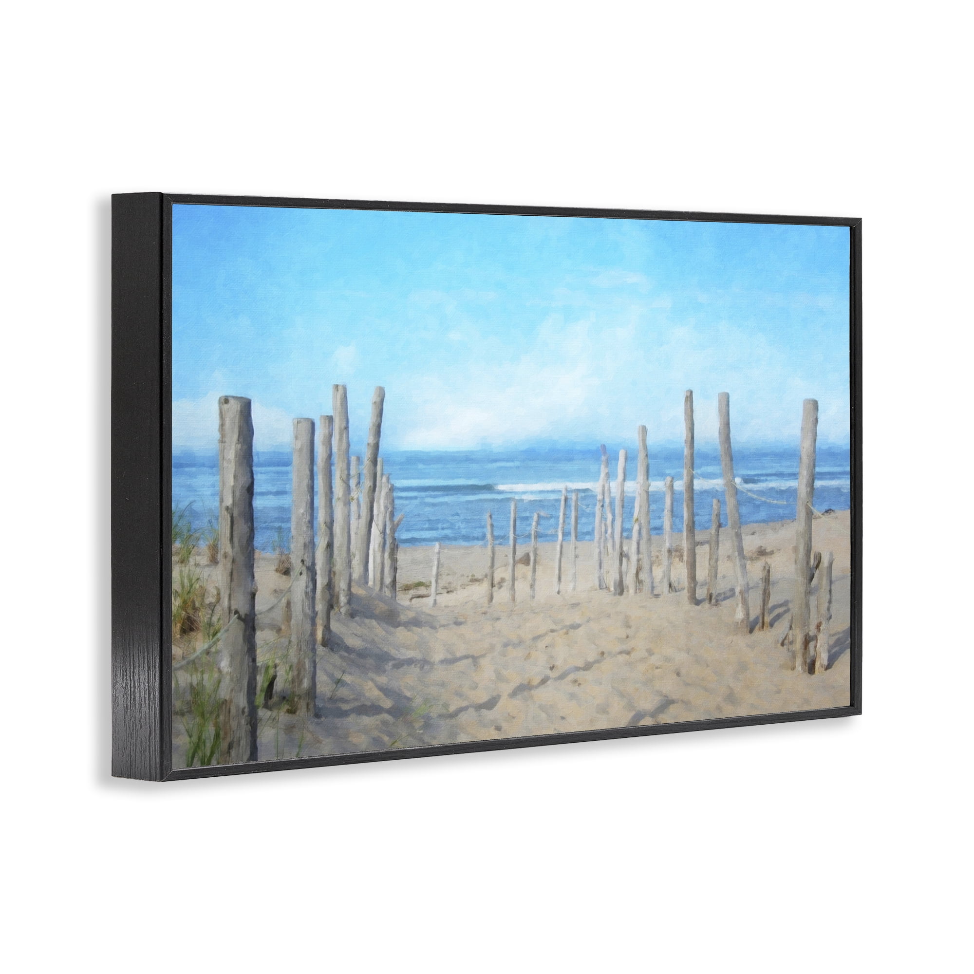 Stupell Industries National Seashore Vista Black Framed Giclee Art, design by Grotto Studios