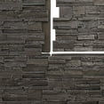 thumbnail image 6 of Ekena Millwork 48 5/8"W x 24 3/4"H x 1 1/4"D Cascade Stacked Stone, EverStone Faux Stone Siding Panel, River Moss, 6 of 11