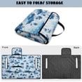 thumbnail image 5 of COEQINE Quilted Golf Cart Seat Cover, Folds Like a Bag with Handle for Easy Carry, Universal Fit 51.2"x30.3" for EZGO Yamaha Club Car 2-Seaters, 4 Pockets, Hawaiian Palm Tree Blue, 5 of 8