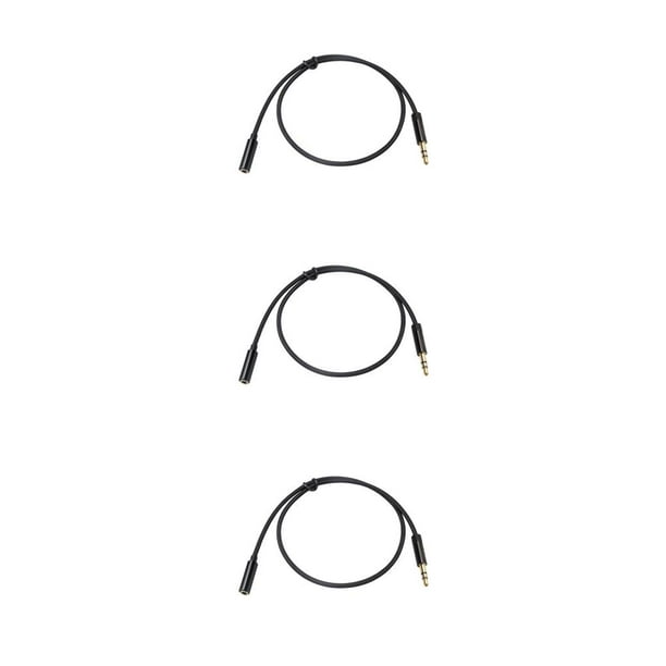 Cable de extensión de audio Bearachild 3.5mm con conector hembra para micrófono y DVD