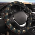 thumbnail image 4 of Cauagu Banana Leaf Meditating Gorilla Print Car Steering Wheel Cover - Universal Car Accessory for Diverse Cars for Steering Wheel with a Diameter of 14.5"-15", 4 of 7