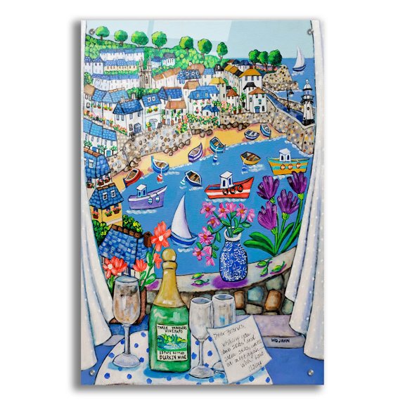 Epic Art 'The Three Travelers St Ives' by Holly Wojhan, Acrylic Glass Wall Art, 24"x36"