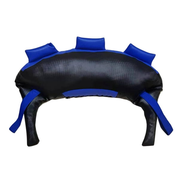 Bolsa de potencia llena Fitness Sandbag de fitness vacío para adultos al aire libre entrenamiento de cuerpo completo Azul