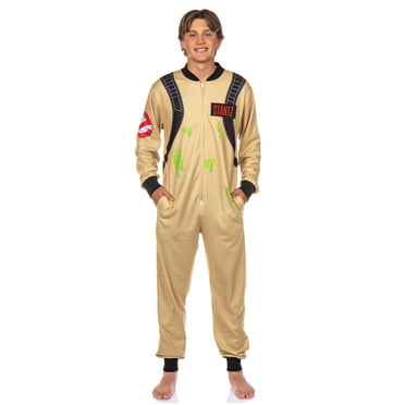 Ghostbusters Jumpsuit Union Suit Adult Costume One Piece Cosplay Pajama Sleepwear
