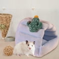 thumbnail image 4 of Lohuatrd Hamster Nest Breathable Comfoartable Warm Small Animal Sleeping House for Guinea Pig Rabbit Ferret Hedgehog, 4 of 7