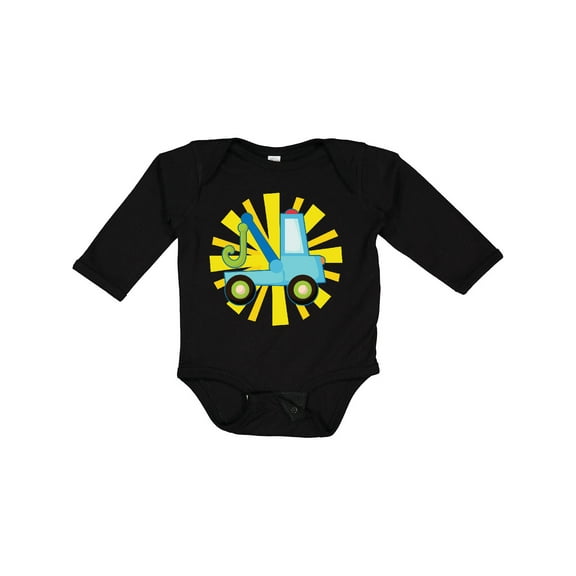 Inktastic Tow Truck Lover Boys or Girls Long Sleeve Baby Bodysuit