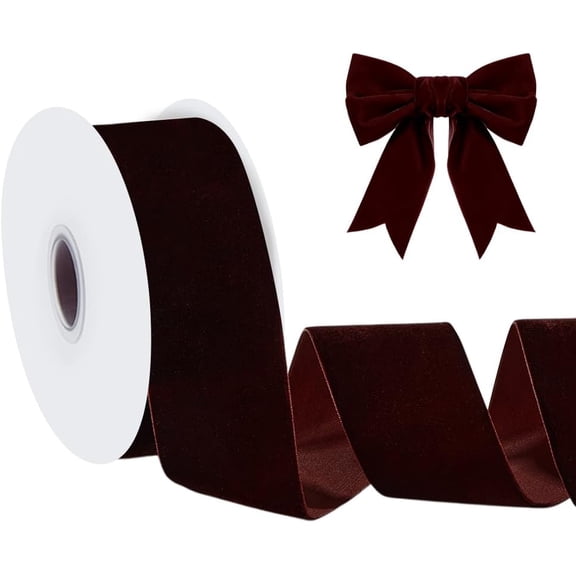 10 Yards Velvet Ribbon Single Sided 2 Inch Wide Vintage Soft Velvet Ribbons