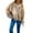 Khaki, variant on IROINNID Shearling Jacket for Women Winter Fall Button Down Y2K Shearling Jacket Warm Casual Fuzzy Trendy Jacket with Pocket,Gray