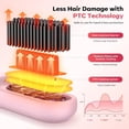 thumbnail image 6 of Cordless Hair Straightener Brush for Short Hair, Mini Portable Straightening Brush with 3 Heat Settings & LED Display, USB Rechargeable Travel Hair Brush, 6 of 7