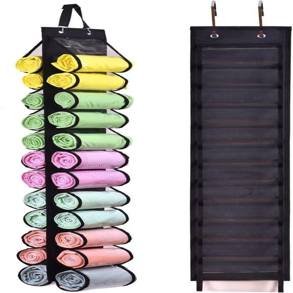 Garment Organizer Hanger, Foldable 24-Slot Rack for Home Wardrobe Storage