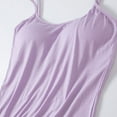 thumbnail image 5 of Defitshape Women's Cami Tank Top Sleeveless Vest Soft Basic Padded Summer Fitted Spandex Casual Pull On Thin Top Light Purple 3X-Large, 5 of 5