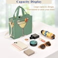 thumbnail image 5 of FORMRS Womens Corduroy Tote Bag Crossbody Shoulder Handbag with Pocket, Lemon Glass, 5 of 7