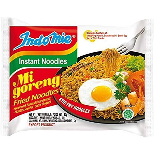 Indomie Mi Goreng Instant Stir Fry Noodles, Halal Certified, Original