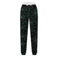 thumbnail image 5 of Teissuly Nouvelle Arrivée Pantalon de Survêtement pour Femmes Mode Halloween Toile d'Araignée Imprimée Taille Élastique Cordon de Serrage Bas Resserré Pantalon Décontracté à la Cheville avec Poches, Taille P-2TG, 5 of 5