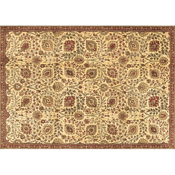 Ahgly Company Indoor Rectangle Persian Brown Traditional Area Rugs, 5' x 7'