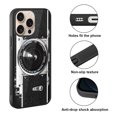 thumbnail image 2 of WIRESTER Shockproof Soft Rubber Cover Case for Apple iPhone 16 Pro Max 6.9" 2024, Retro Vintage Camera Zoom, 2 of 5