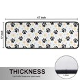 thumbnail image 5 of Kitchen Rugs Sets Of 2,Black Dog Puppy Paw Anti Fatigue Kitchen Mat Rugs Non Slip Washable,Decorative Kitchen Floor Mats for Kitchen,Sink,Laundry,17"x47"+17"x47", 5 of 5