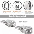 thumbnail image 1 of Polea de acero inoxidable, polea fija de elevación marina, cuerda de alambre, accesorios de Hardware para Tractor (1 pieza) LingWen 9024715516923, 1 of 1