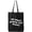 Black, variant on Do What Makes You Happy Cotton Canvas Tote Bag
