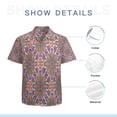 thumbnail image 7 of High Quality Hawaiian Shirts for Men Short Sleeve Aloha Beach Shirt Floral Summer Casual Button Down Shirts Blouses X539C7, 7 of 7