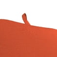 thumbnail image 4 of Jordan Manufacturing Sunbrella 74" x 22" Echo Sangria Orange Solid Rectangular Outdoor Chaise Lounge Cushion with Ties and Hanger Loop, 4 of 11