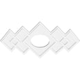 thumbnail image 2 of 30"W x 20"H x 7"ID x 9 1/4"C x 1"P Zoe Architectural Grade PVC Contemporary Ceiling Medallion, 2 of 11