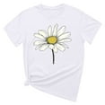 thumbnail image 5 of Qepwsc Tops for Women Short Sleeve Floral Print Crew Neck Shirts Casual T-Shirts 2025 Ladies Blouss Vintage Tees Loose Fits Summer Outfit Graphic Tees Shirts for Women Trendy S-XXL, 5 of 5