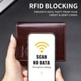 thumbnail image 2 of SCHLATUM Men's Genuine Leather Bifold Wallet with RFID Blocking, 15 Card Slots, 2 Cash Compartments and ID Window , Coffee, 2 of 7