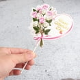 thumbnail image 5 of FRCOLOR Pink Paper Cake Picks for Mothers Day Decoration with Beautiful Design Creates Festive Atmosphere for Parties and Desserts 4.5 Inches, 5 of 8