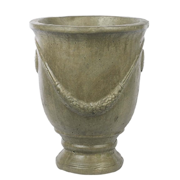 Solid Rock Stoneworks Jardiniere Planter 16" Tall Aged Pine Color