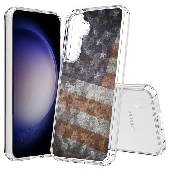 TalkingCase Slim Fit Phone Case Compatible for Samsung Galaxy S25 Plus(Not S25/ S25 Ultra), US American Flag 2 Print, Lightweight,Flexible, USA Print