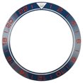 thumbnail image 1 of Watch Bezel Insert 41.5mm Ceramic Watch Bezel Ring Repair Replacement Accessory for Watchmaker Blue Base Red Digit, 1 of 11