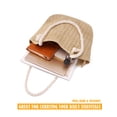 thumbnail image 6 of Gustave Straw Tote Bag for Women Summer Beach Bag Large Capacity Woven Shoulder Handbag Casual Vacation Purse with Zipper - Khaki, 6 of 8