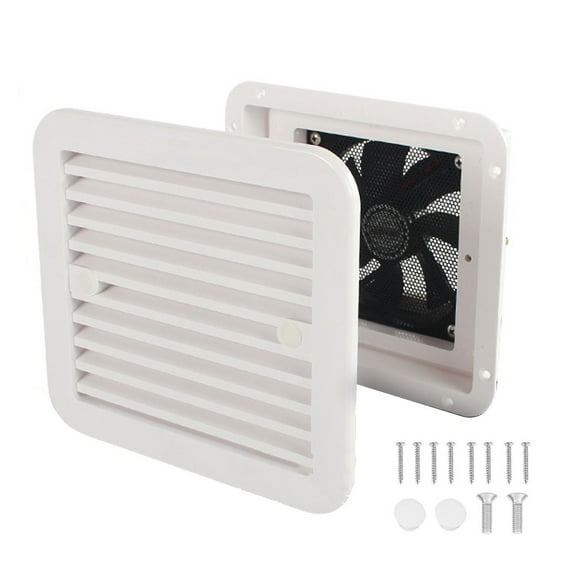 12V 4W RV Vent With Fan Suitable For RV Trailer Caravan Side Strong Air Exhaust Auto Parts Car Styling Camping Car Waterproof ,Easy to Use