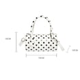thumbnail image 4 of AJGRHE Polka Dot Crossbody Bags for Women Round Bag Glossy Purses Women Satchel Handbag Cute Bag Casual Shoulder Handbag Red1, 4 of 10