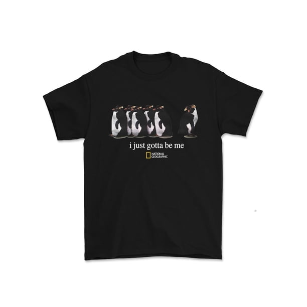Camiseta de manga corta de algodón con el logo de "I Just Gotta Be Me" de National Geographic, camiseta de tendencia n.° 25, regalos para él y para ella, camiseta de hombre.