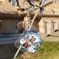 thumbnail image 3 of Hello Winter Pitbull Welcome Snowy Night Watercolor Vintage Acrylic Keychain Terrier Dog Lover Collar Charm Tag Keyring - 01011, 3 of 5