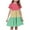 Z1-Hot Pink-sales today clearance, variant on Girls Gradient Babydoll Dresses 4-15 Years Short Sleeve Swing Tiered Dress Casual Beach Midi Dress Swing Skater Twirl Dresses