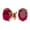 Ruby, variant on 3 Carat Oval Shape Ruby Stud Earrings In 14K Yellow Gold Over Sterling Silver For Women