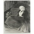 thumbnail image 2 of Théophile Alexandre Steinlen 15x18 Gold Ornate Wood Frame and Double Matted Museum Art Print Titled - Women's Songs (1897), 2 of 4