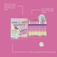 thumbnail image 5 of 12 Colors Nail Art Pens Set, 0.7 MM Nail Polish Pens Set, 3D Nail Polish Pens Quick-Drying Acrylic Paint Markers, Dotting Liner Brush for DIY Nail Design, Home & Salon Manicure Tools, 5 of 9