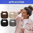 thumbnail image 2 of Vocoste 4 Pcs Yoga Elastic Headbands 5.12inch Wide Black Gray Brown Khaki for Women, 2 of 6