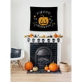 thumbnail image 2 of Awkward Styles Halloween Tapestry Wall Hanging Funny Pumpkin Black Home Decor, 2 of 2