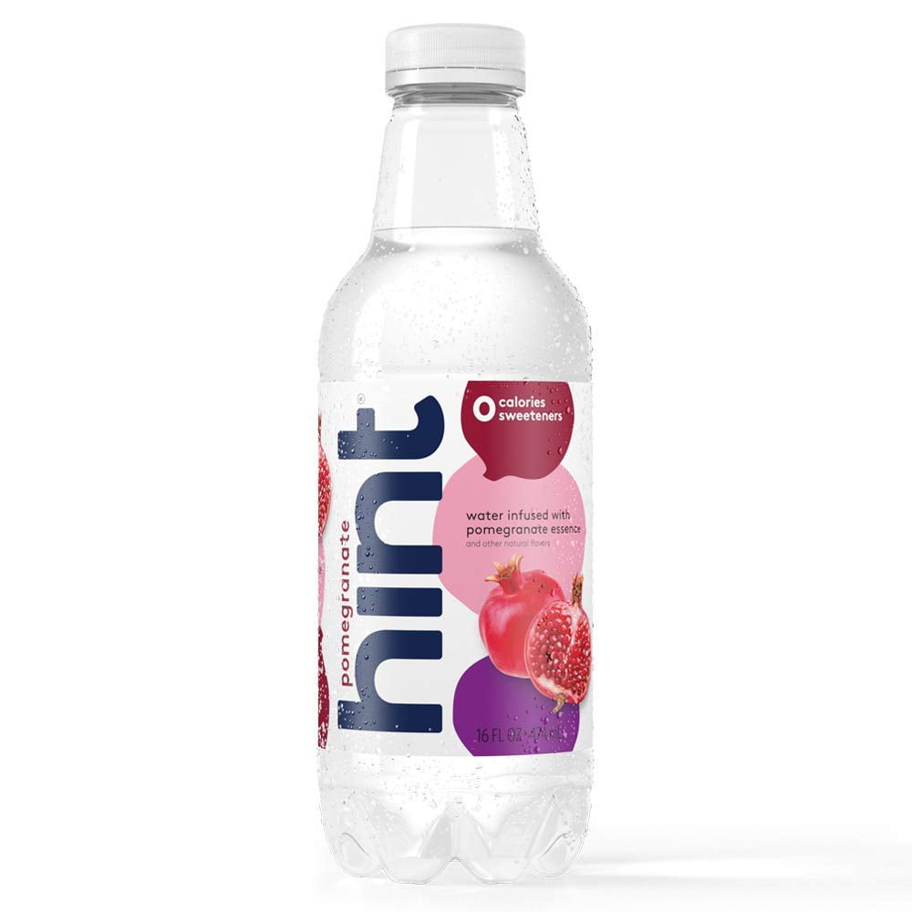 Hint Water Pomegranate, (Pack of 12) 16 Ounce Bottles, Pure Water