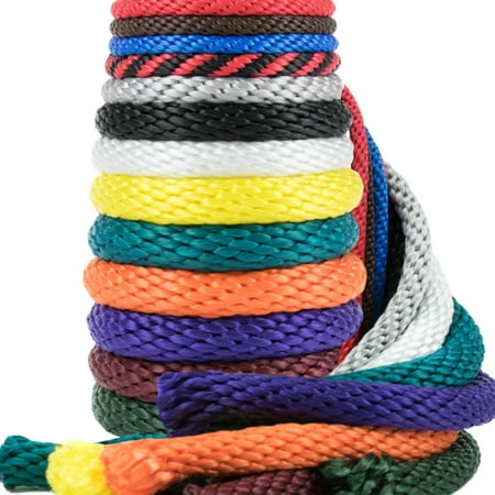 

Golberg Solid Braid Polypropylene Rope - Made in USA - Multifilament MFP Utility Rope - 1/4 3/8 1/2 5/8 and 5/16 Inch Diameters - Various Colors and Lengths