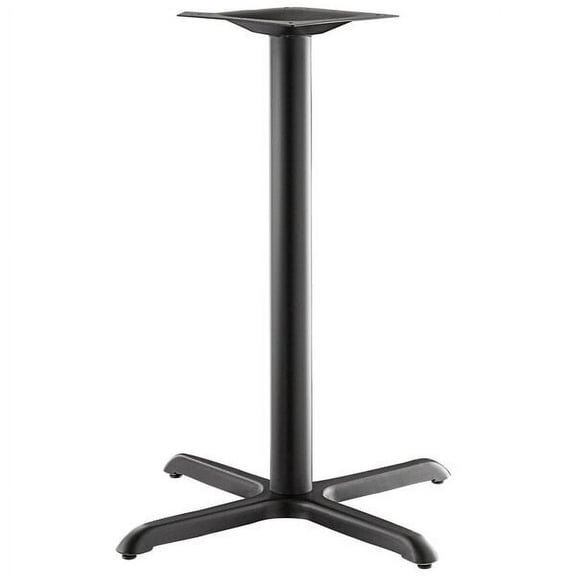 30'' x 30'' Restaurant Table X-Base with 3'' Dia. Counter Height Column