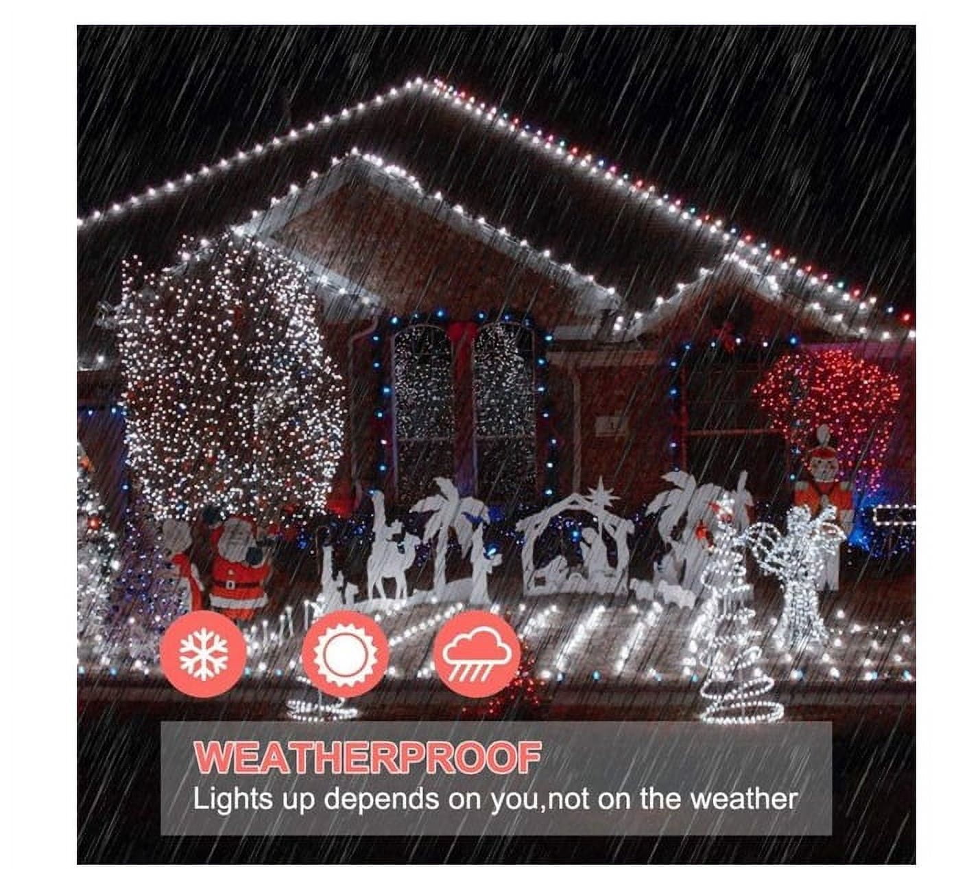 Solar Rope Light 72ft 200 LEDs IP65 Waterproof Outdoor LED Copper Fairy String Tube Lights,Christmas String Light for Party Garden Yard Home Wedding Christmas Tree Decoration(Cool White)
