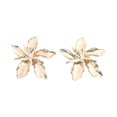 thumbnail image 1 of Pendientes colgantes de flores doradas shaofei Flor Oro, 1 of 5