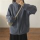 thumbnail image 4 of Abrigos de felpa para mujer, cuello alto, manga larga, sudaderas con capucha de polar sólido, cárdigans, chaquetas vintage casuales de gran tamaño, blusas holgadas para mujer, 4 of 5