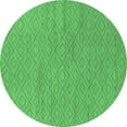 thumbnail image 1 of Ahgly Company Indoor Round Oriental Emerald Green Industrial Area Rugs, 3' Round, 1 of 4